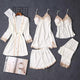 Luxury Lace 5 Piece Nightsets - Alamode By Akanksha