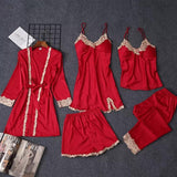 Luxury Lace 5 Piece Nightsets - Alamode By Akanksha