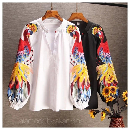 Luxury Renedy Embroidered Blouses - Alamode By Akanksha