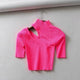 Luxury Slash Crops - front shot on hanger, pink - Miss Mosa By Akanksha