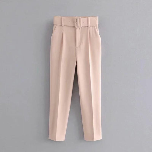 Luxury Trinity Pants In Nude