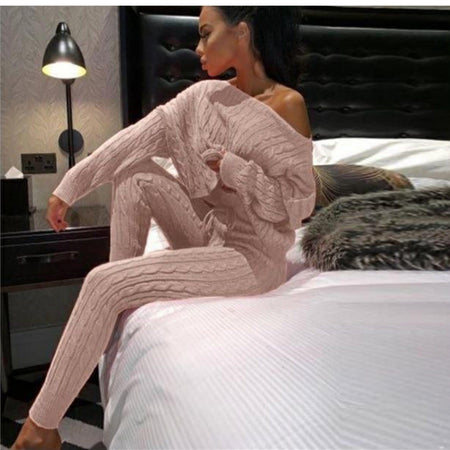 Margerine Tracksets - lifestyle shot on model, blush pink - Miss Mosa By Akanksha
