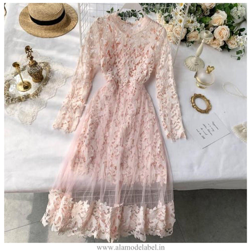 Martha Vintage Dress In Green