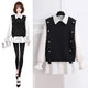Maya Statement Two Piece Set - front shot on hanger, black - Miss Mosa By Akanksha