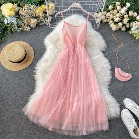Mimi 3 Piece Set - styled flat-lay shot, pink - Miss Mosa By Akanksha
