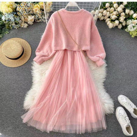 Mimi 3 Piece Set - styled flat-lay shot, pink - Miss Mosa By Akanksha