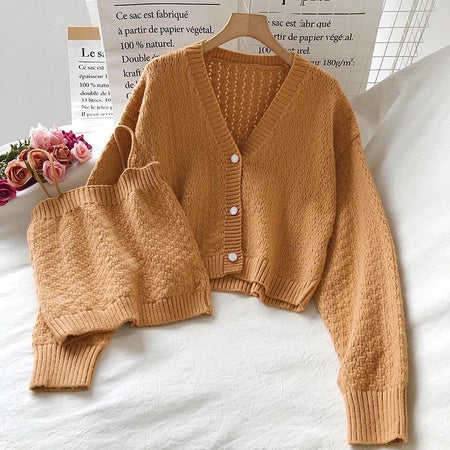 Mindy Luxury Sweater Sets - styled flat-lay shot, orange - Miss Mosa By Akanksha