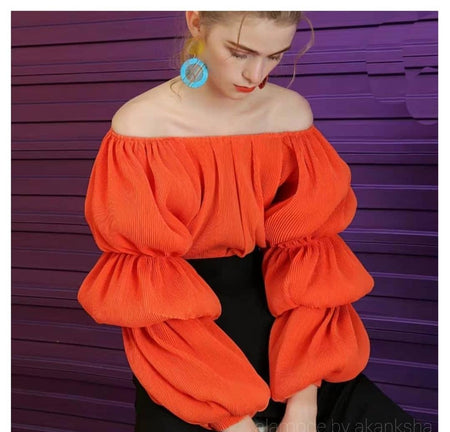 Montage Pleated Blouses - Flat 50% Off - Alamode By Akanksha