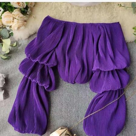 Montage Pleated Blouses - Flat 50% Off - Alamode By Akanksha