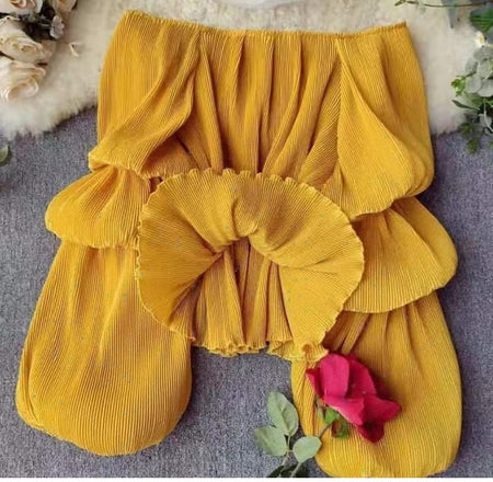 Montage Pleated Blouses - Flat 50% Off - Alamode By Akanksha