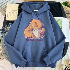 Morning Mood Sweatshirt - styled flat-lay shot, blue - Miss Mosa By Akanksha