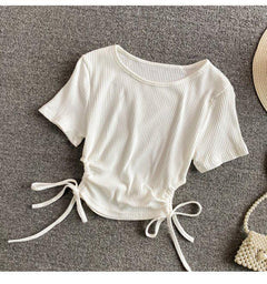 Murphy Tops - flat-lay product shot, white - Miss Mosa By Akanksha
