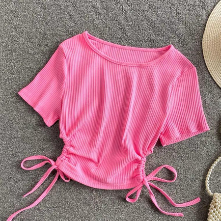 Murphy Tops - flat-lay product shot, pink - Miss Mosa By Akanksha