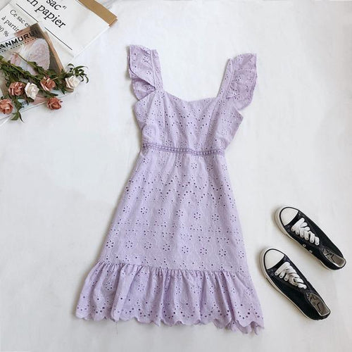 Mykonos Eyelet Dress