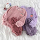 Peach Fuzzy Nightset - styled flat-lay shot, multicolour - Miss Mosa By Akanksha