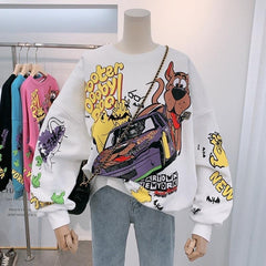 Quirky Cute Sweatshirt - Luxury Collection - front shot on mannequin, white - Miss Mosa By Akanksha