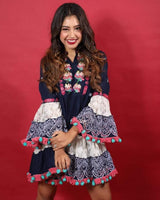 Ray Hue Tassel Dress - Alamode By Akanksha
