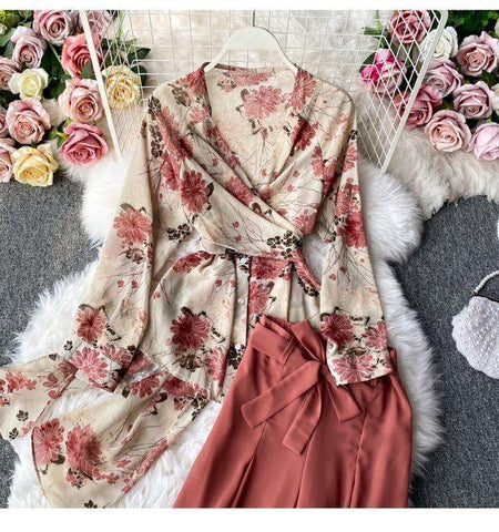 Resse Coord Set - styled flat-lay shot, rust - Miss Mosa By Akanksha