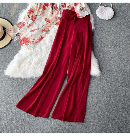 Resse Coord Set - styled flat-lay shot, red - Miss Mosa By Akanksha