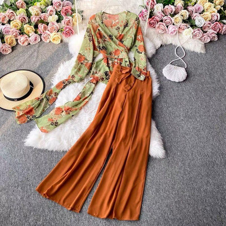 Resse Coord Set - styled flat-lay shot, rust - Miss Mosa By Akanksha