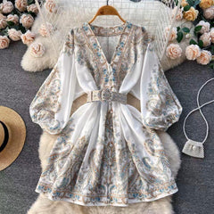 Robbie Statement Dress - styled flat-lay shot, white - Miss Mosa By Akanksha