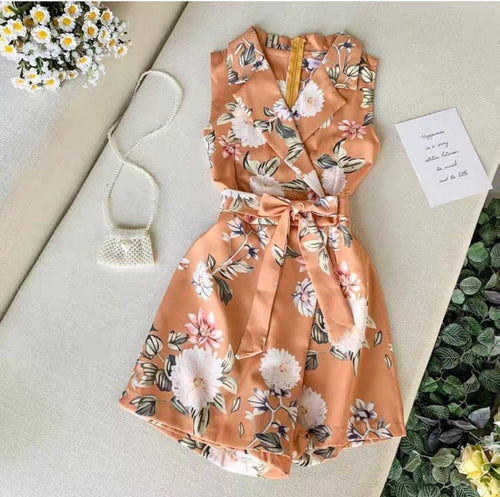 Ronita Floral Rompers - Alamode By Akanksha