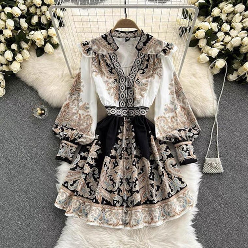 Santorini Vintage Dress In White