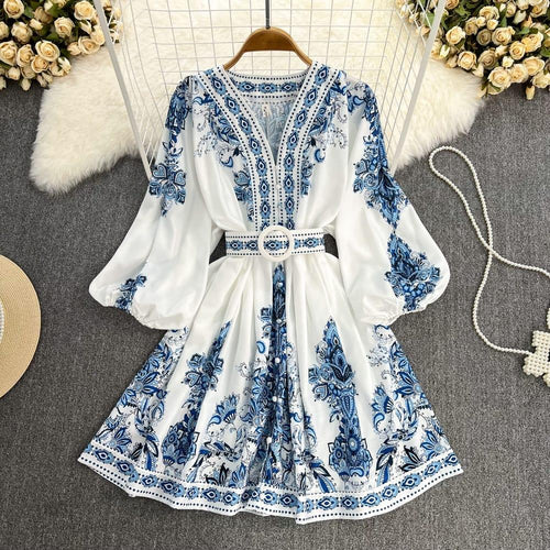 Scole Statement Dress In Blue