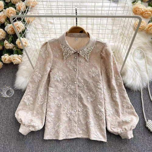 Sebia Embroidered Blouse In Green