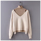 Selestia Statement Pullovers - front shot on hanger, beige - Miss Mosa By Akanksha