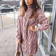 Sertha Luxury Woolen Dress - lifestyle shot on model, pink - Miss Mosa By Akanksha