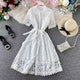 Silotha Vintage Luxury Dress - styled flat-lay shot, white - Miss Mosa By Akanksha