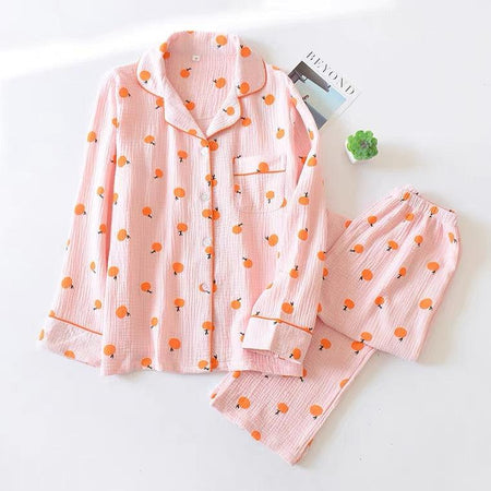 Simon Cotton Nightsuit - flat-lay product shot, pink - Miss Mosa By Akanksha