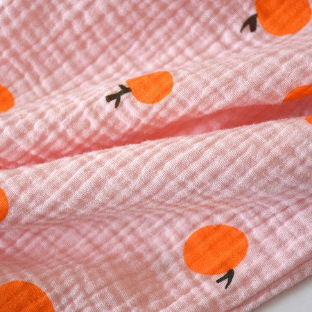 Simon Cotton Nightsuit - close-up of fabric print, pink - Miss Mosa By Akanksha