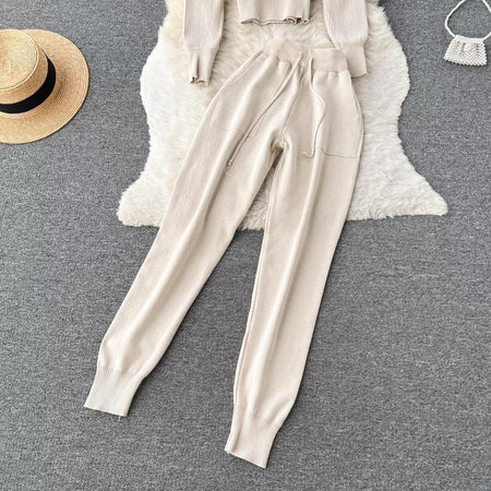 Simone Statement Coord Set - styled flat-lay shot, beige - Miss Mosa By Akanksha