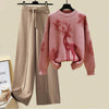 Siruki Woolen Coord Set - Red / XS