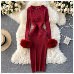 Soliate Statement Dress - styled flat-lay shot, red - Miss Mosa By Akanksha