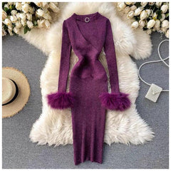 Soliate Statement Dress - styled flat-lay shot, purple - Miss Mosa By Akanksha