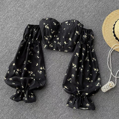 Soneya Holiday Tops - styled flat-lay shot, black - Miss Mosa By Akanksha
