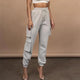 Steven Luxury Tracksuit - front shot on model, grey - Miss Mosa By Akanksha