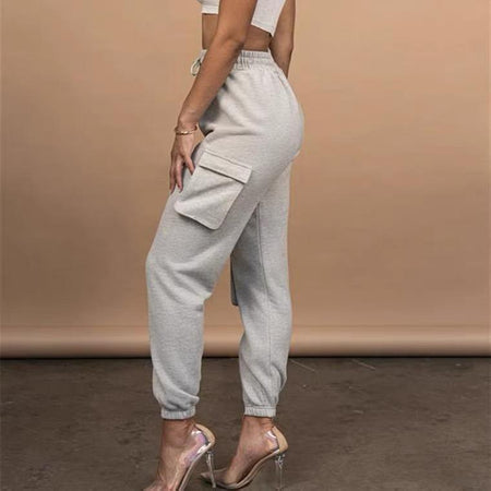 Steven Luxury Tracksuit - side shot on model, grey - Miss Mosa By Akanksha