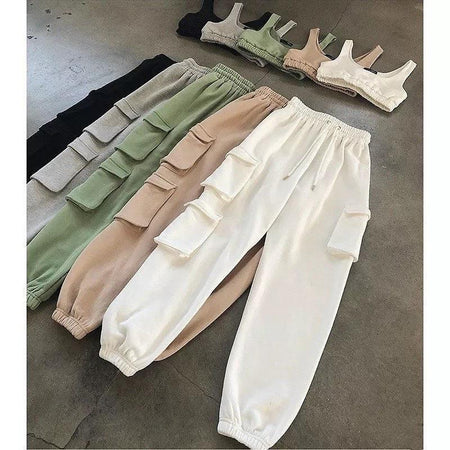 Steven Luxury Tracksuit - styled flat-lay shot, multicolour - Miss Mosa By Akanksha