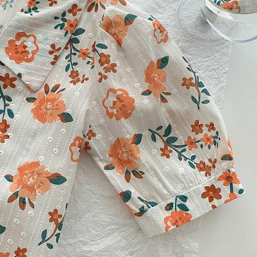 Susan Floral Blouse In Code 2