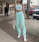 Susan Tie and Dye Tracksuit - full-length shot on model, mint - Miss Mosa By Akanksha