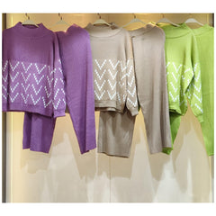 Symphony Coord Sets - front shot on hanger, multicolour - Miss Mosa By Akanksha