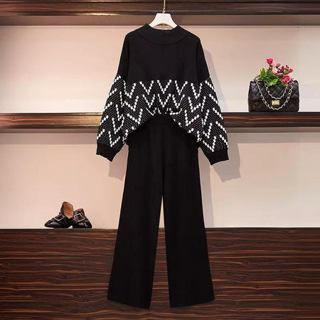 Symphony Coord Sets - front shot on hanger, black - Miss Mosa By Akanksha