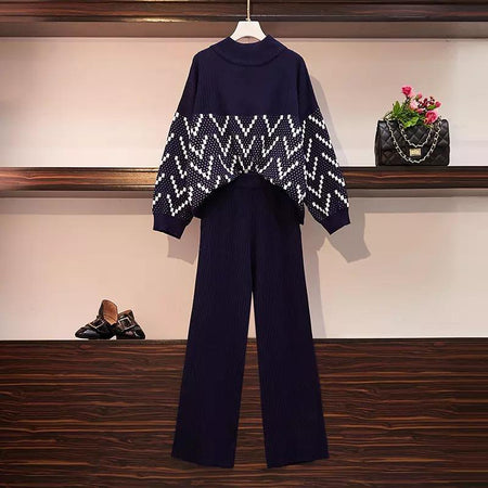Symphony Coord Sets - front shot on hanger, navy - Miss Mosa By Akanksha