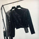 Tinsel Bling Luxury Tops - front shot on hanger, black - Miss Mosa By Akanksha