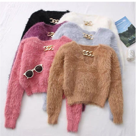 Trexy Cropped Jumpers - styled flat-lay shot, multicolour - Miss Mosa By Akanksha