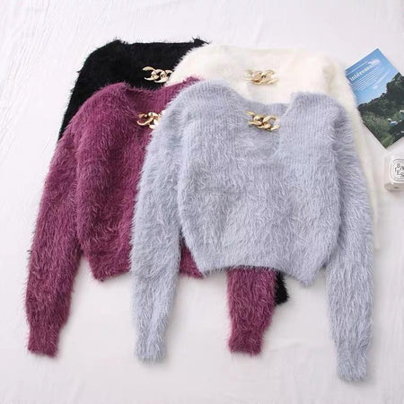 Trexy Cropped Jumpers - styled flat-lay shot, multicolour - Miss Mosa By Akanksha